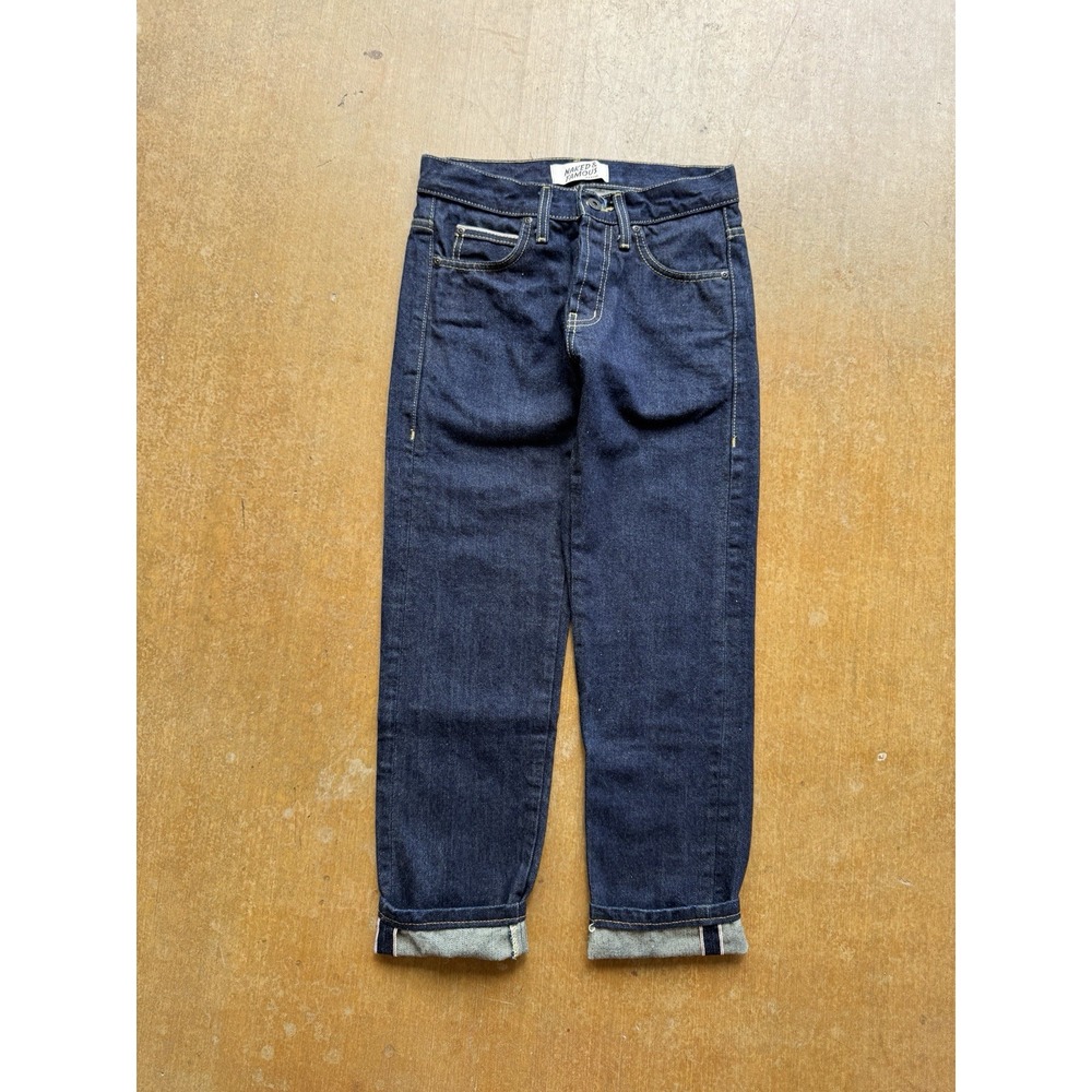 Naked & Famous Selvedge Super Skinny Guy Dark Wash Raw Denim Jeans 26x24 Boys